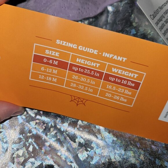 NEW Purple Butterfly Halloween Costume Baby 0-6 Months Pullover Only NO WINGS - Picture 5 of 9